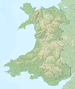 Localización del parque en Gales