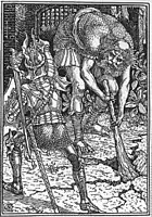 King Arthur and the Giant, Libro I, Canto VIII. Walter Crane.