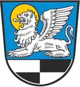Escudo de Oberickelsheim, Baviera (Alemania).