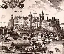 Castillo de Wawel en el siglo XVI.
