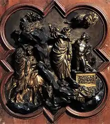 Sacrificio de Isaac, por Ghiberti.