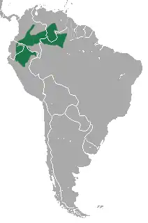 Distribución de Ateles belzebuth