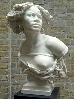 Pourquoi naître esclave ? (1869), mármol, Copenhague, Ny Carlsberg Glyptotek.