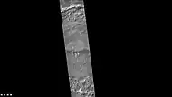 Cráter Briault, visto por la cámara CTX (Mars Reconnaissance Orbiter).