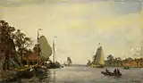 Willem Bastiaan Tholen (1904): Zomers riviergezicht met zeilschepen, colección privada.