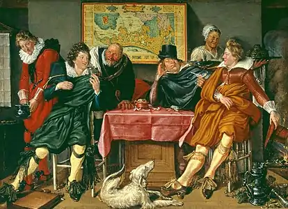 Alegre compañía, hacia 1620 Museo Boijmans van Beuningen, Róterdam