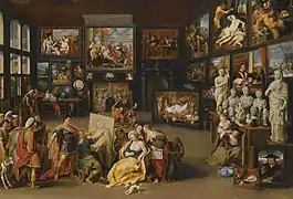 Alejandro Magno visita el estudio de Apeles (1628-1637), colección privada