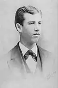 Retrato en blanco y negro de William C. White a los 21 años.