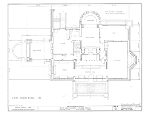 Plano de planta de Winslow House