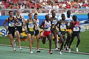 1500 metros en Mundial de Stuttgart 2007.