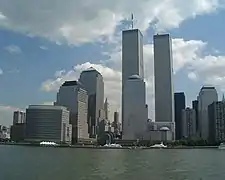 El World Financial Center, antes de los atentados del 11 de septiembre de 2001, en Nueva York