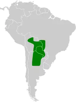 Distribución geográfica del trepatroncos colorado.