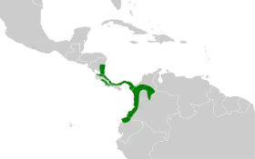 Distribución geográfica del trepatroncos pinto.