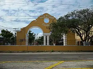 Instalaciones de la feria de Xmatkuil.