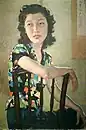 Retrato de joven dama (1940)Tamaño: 82x54 cmTécnica: Óleo sobre lienzoEste retrato, realizado en JiangXia Tang (江夏堂), en Singapur, es de Christina Li HuiWang, que se convirtió en la primera esposa del magnate asiático Loke Wan Tho.