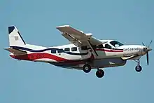 Cessna 208 de La Costeña sobre Managua (2011)