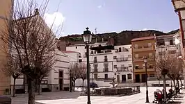 Vista de la plaza Mayor, en Zújar