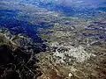 Vista aérea de Zaghouan y del Djebel Zaghouan.