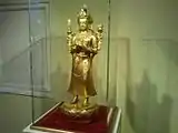Estatua de Manjusri en el Museo de Zanabazar de Artes Finas..