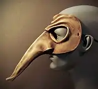Máscara de Zanni, de la Comedia del Arte italiana