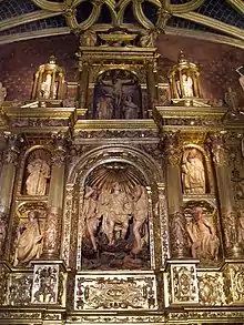 Retablo de la Capilla de los Santos Miguel, Gabriel y Rafael en la Seo de Zaragoza, de Juan de Ancheta.