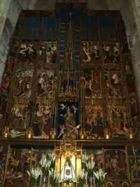 Retablo mayor de la catedral de Tudela, de Pedro Díaz de Oviedo y Diego del Águila.