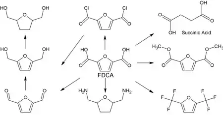 Figure 2: Derivatives of FDCA