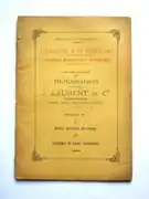 Catálogo de fotografías de J. Laurent y Compañía, año 1896, época sucesores de Laurent.