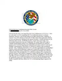 Veredicto del tribunal FISA, donde se declara que las actividades de la NSA son ilegales por razones legales y constitucionales. No obstante, FISA no puso freno a las operaciones y dio su visto bueno para su continuación.
