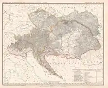 Mapa del imperio de 1848.