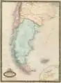 Mapa de la Patagonia de F. A. Garnier, 1862.