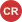 A red disk with "CR" in white