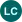 A dark green disk with "LC" in white