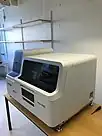 Machine used to analyze blood samples