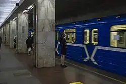 One of the busy metro stations in Nizhny Novgorod on ordinary days