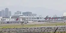 Grounded Philippine Airlines planes at Ninoy Aquino International Airport due to suspended operations amidst the lockdown