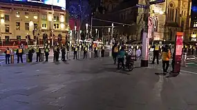 Police in 6th Lockdown Melbourne zoomed in