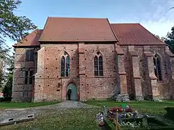 Medieval village church in Bibow