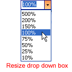Resize Dropdown Box