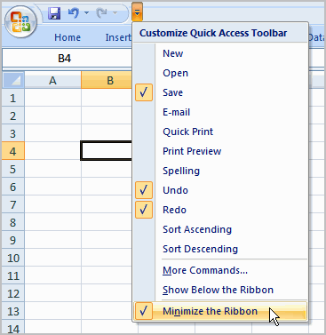 Maximize and Minimize Ribbon