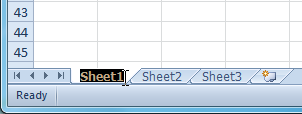 Renaming the worksheet