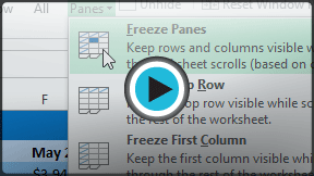 Launch "Freezing Panes and View Options" video!