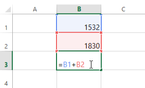 screenshot of excel 2013 - checking cell references