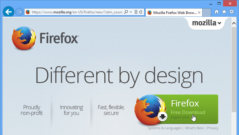 Screenshot of Firefox