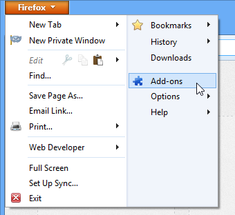 Screenshot of Firefox