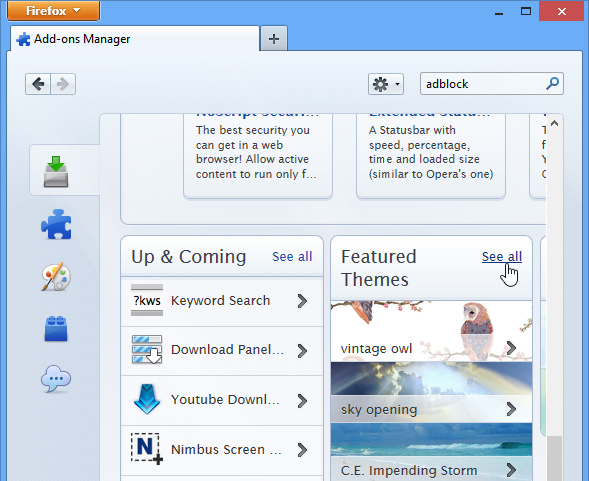 Screenshot of Firefox