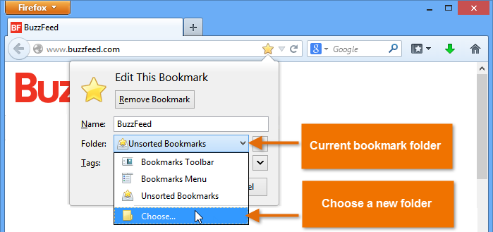 Screenshot of Firefox