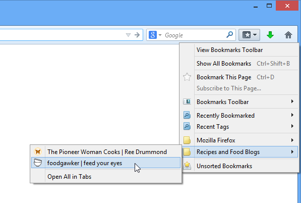 Screenshot of Firefox