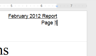 Screenshot of Google Documents