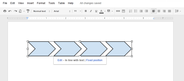 Screenshot of Google Documents